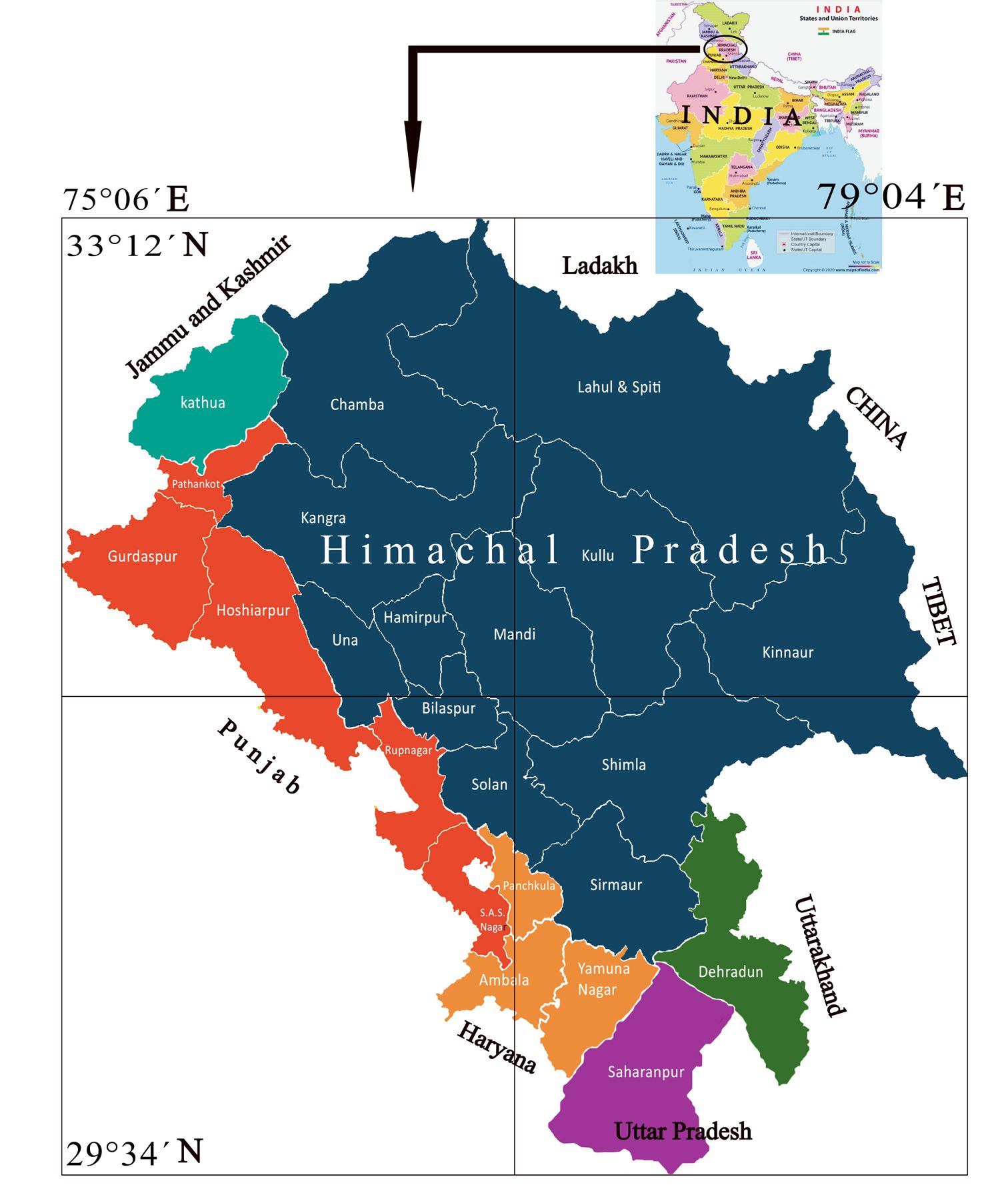Map of study area